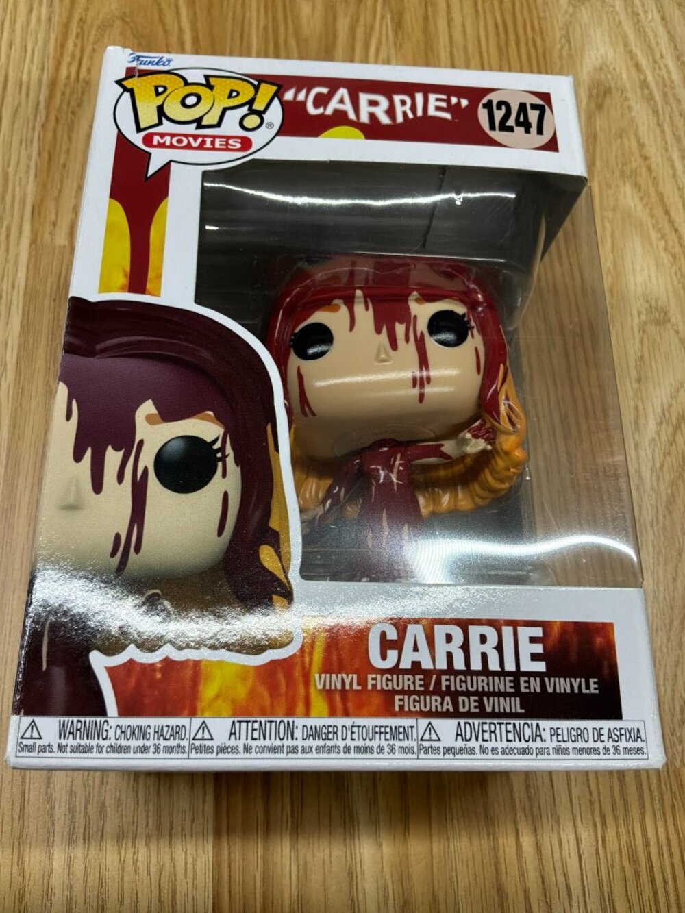 Funko Pop Movies Carrie #1247 Blood Covered Vinyl Figure New in Box Horror